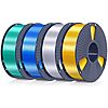 4-Pack 1KG SUNLU Silk PLA 1.75mm 3D Printer Filament (Various Bundles) $38.75 w/ Prime