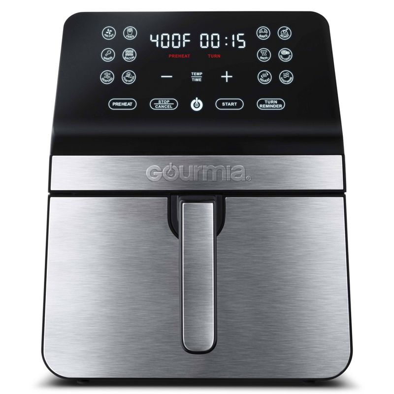 8Quart Gourmia Digital Air Fryer (Stainless Steel)