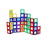 80-Piece Playmags Magnetic Tile Building Set: Educational Clickins Kit: 40 Windows &amp; 40 Letters &amp; Numbers $21.82 w/ Prime shipping