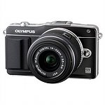 Olympus PEN E-PM2 Mirrorless Digital Camera with 14-42mm f/3.5 II Lens (Black + Black Lens)  - $380 w/ FS @ urlhasbeenblocked