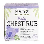 1.5oz Maty's All Natural Baby Chest Rub for Coughs & Stuffy Noses $2.05 + Free Store Pick-up