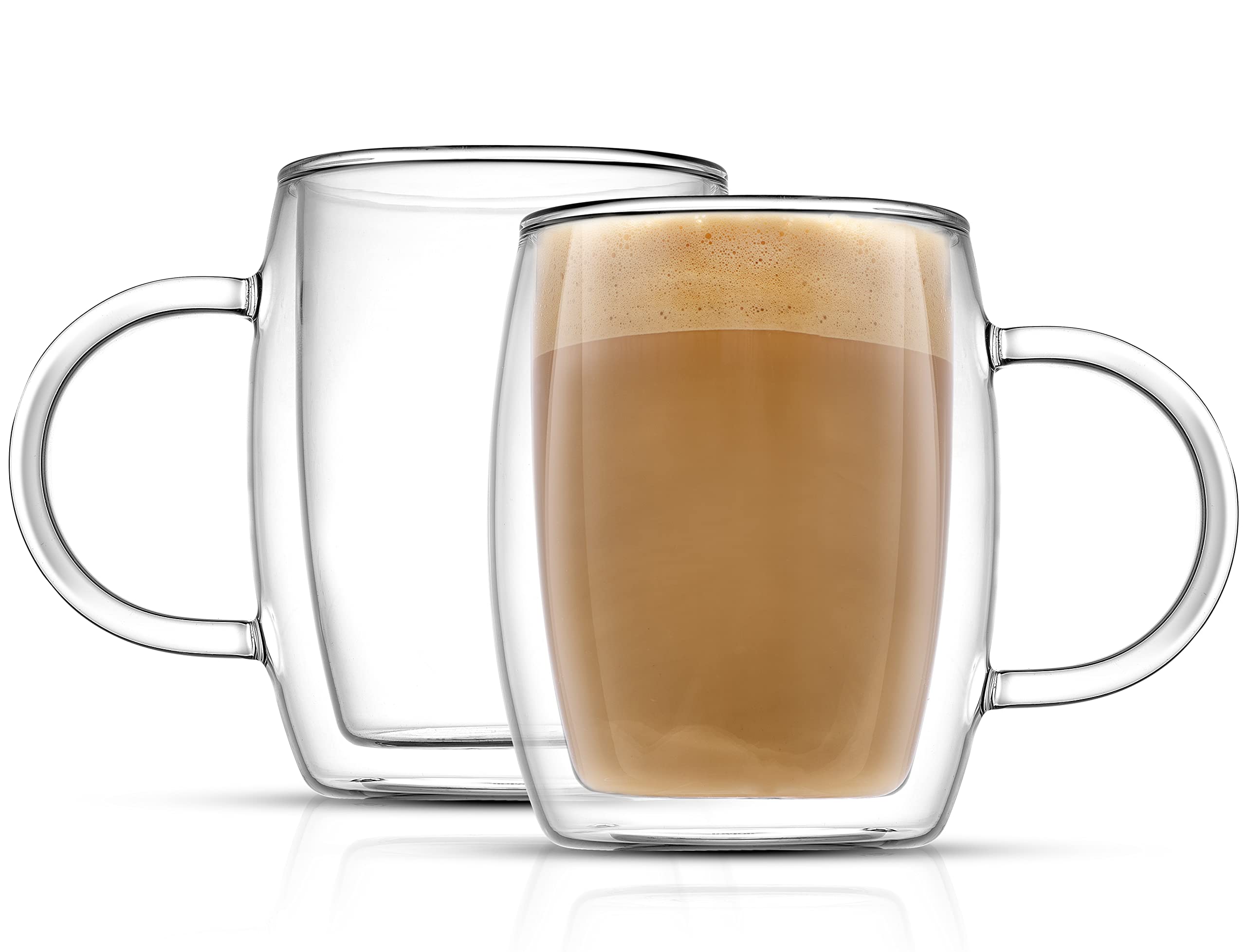 2-Pack 13.5oz JoyJolt Double Wall Glass Coffee Mugs $13.95 @ Amazon w/ Prime shipping