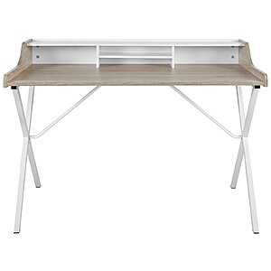 Modway Bin Contemporary Modern Writing Desk w/ Storage Cubbies, 23.5"L x 47"W x 35"H (Oak Color) $44.33 w/ FS