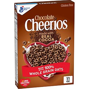 11-Oz Chocolate Cheerios Breakfast Cereal alt=