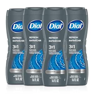 4-Pack !6-Oz Dial Men 3in1 Body, Hair and Face Wash (Hydro Fresh) $12.71 w/ S&S (Possible YMMV)
