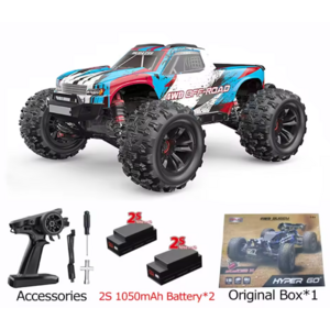 MJX 16208 V2 Hyper Go 1/16 Brushless 4WD RTR RC Truck w/ 2 Batteries + free s/h