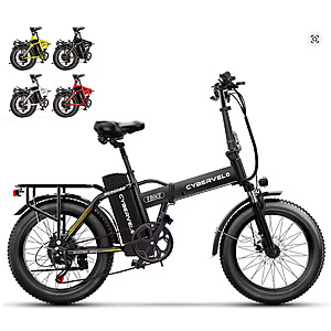 20" Cybervelo EK4 1000W Peak Folding Electric Bike, 48V 20AH, Up to 36mph $397+ free s/h