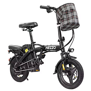 14" Hezzo 400W 10.4Ah 48V Folding Electric Bike $161 + free s/h