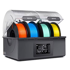 Sovol SH03 4-Roll Filament Dryer w/ Dual Independent Heating Chambers $88.40 + Free Shipping