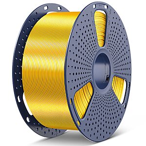 3KG SUNLU 1.75mm Large Spool PLA+ Silk 3D Printer Filament (Light Gold) $28.90 & More