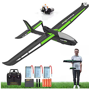 VOLANTEXRC Ranger600 4-CH RC Plane / Glider w/ 3 Batteries $70 + free s/h $69.84