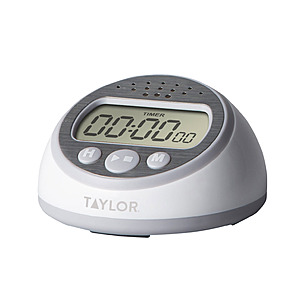Taylor Extra Loud Digital 24 Hour Kitchen Timer w/ Clock $1.25