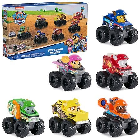 6-Piece Paw Patrol: Rescue Wheels Pup Squad Racers Cars Gift Set $15.89 w/ Prime Shipping or Circle 360