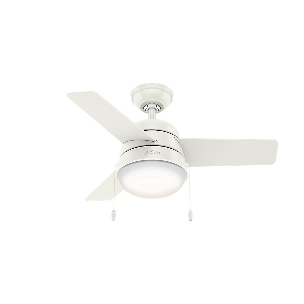 36 Hunter Indoor Ceiling Fan With Led Light And Pull Chain