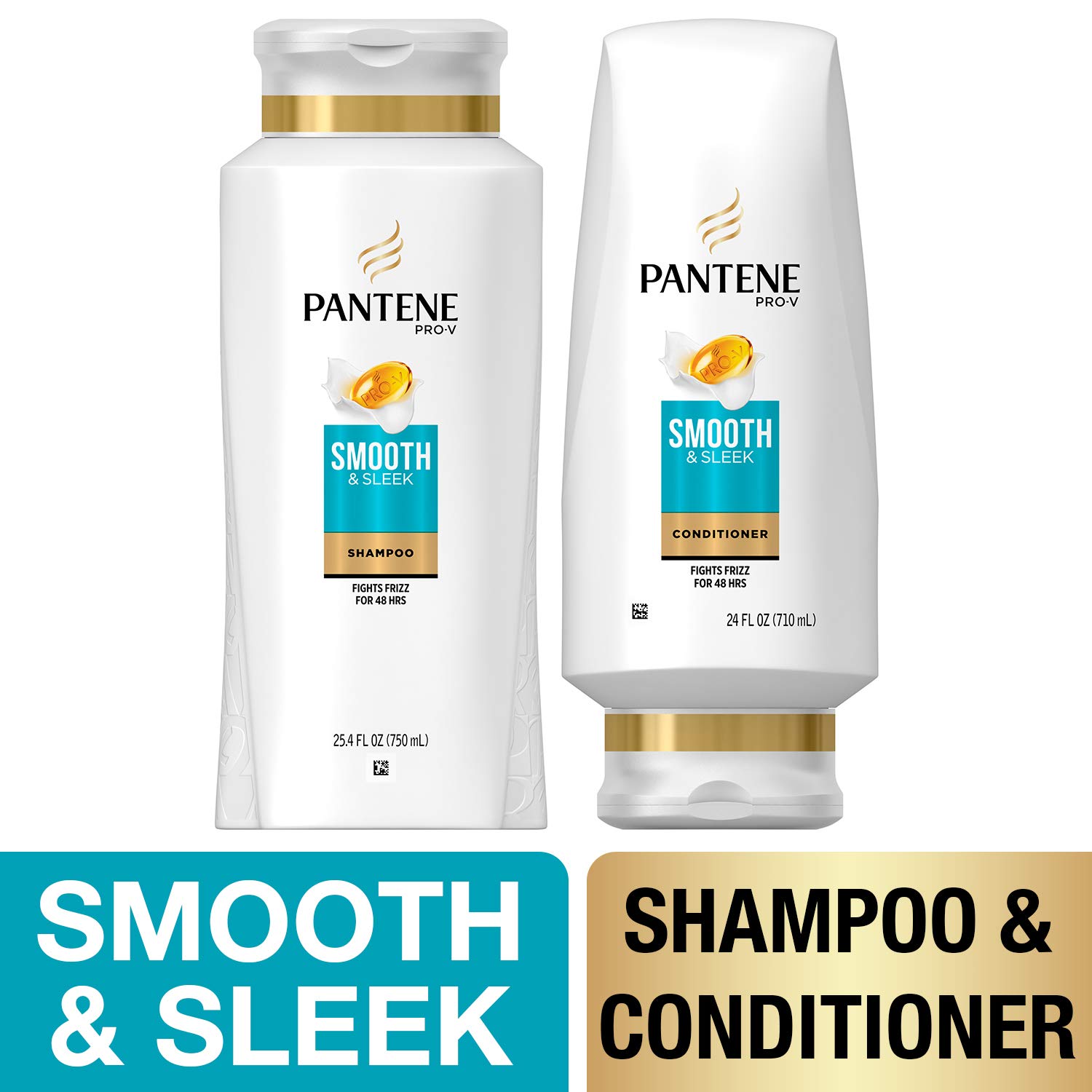 Pantene Shampoo And Conditioner Smooth And Sleek Kit For Dry Hair