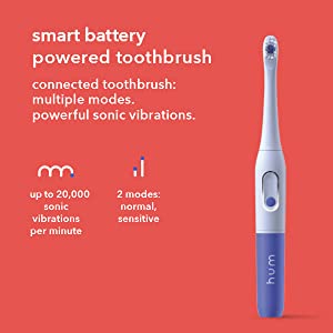 hum by Colgate Smart Rechargeable Toothbrush Kit, Sonic Toothbrush Handle with 2 Refill Heads and Travel Case $30.13