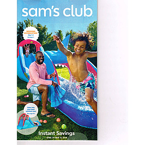 Sam's Club Instant Savings Book Starts April 29 Thu May 31, 2026