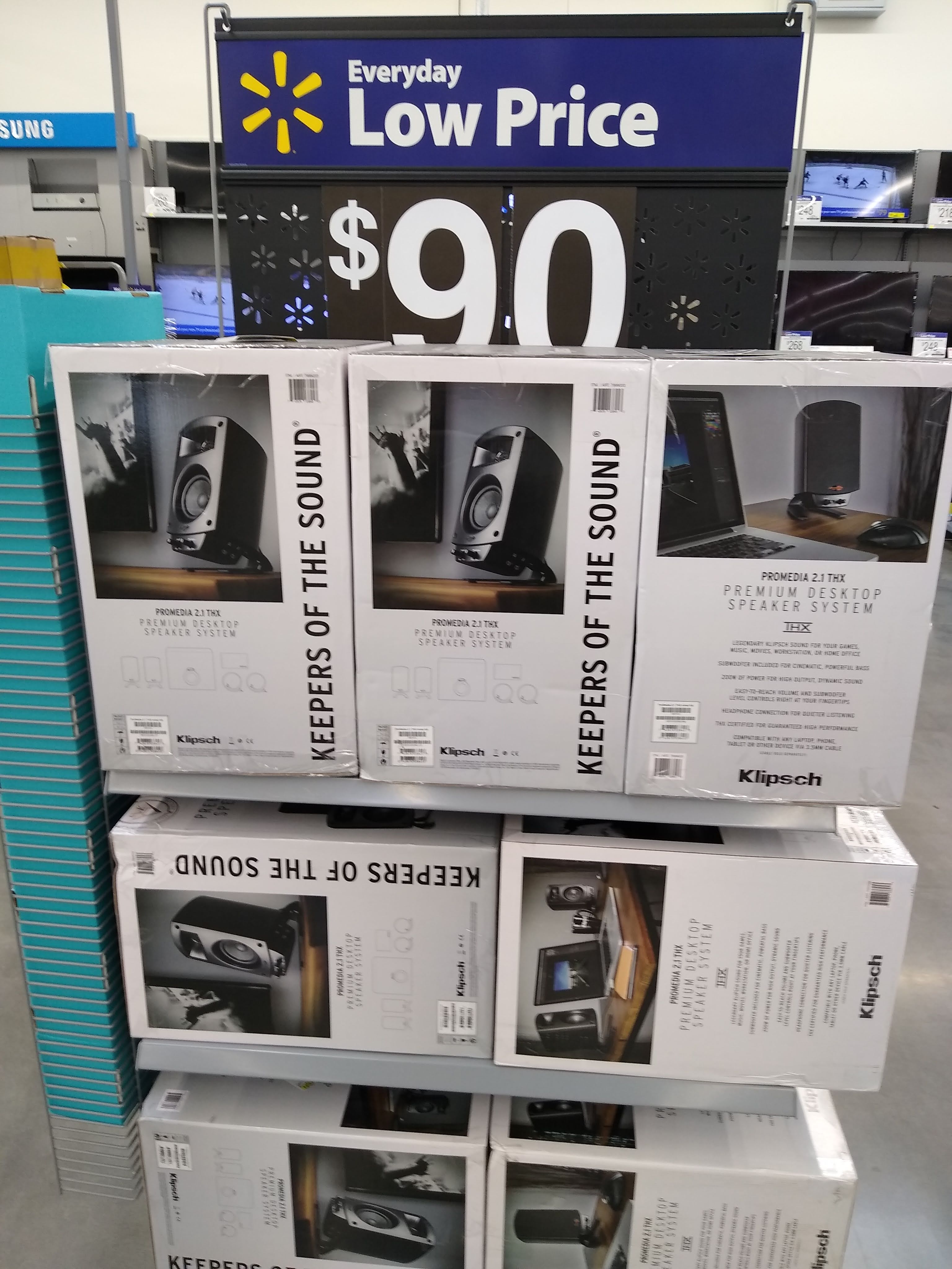 Klipsch ProMedia 2.1 THX Computer Speakers (Black)  B&M YMMV. $90