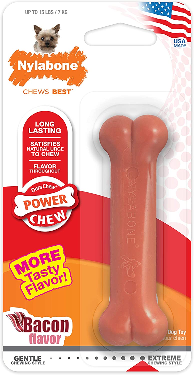 Nylabone Power Chew Flavored Durable Chew Toy for Dogs Peanut Butter Flavor Small/Regular - Up to 25 lbs. $0.89 after coupon and More at Amazon