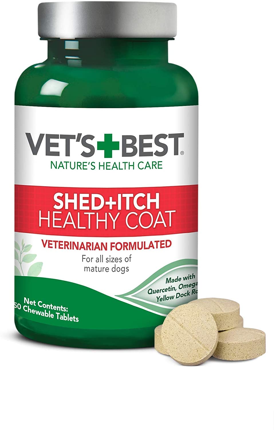 Vet's Best Healthy Coat Shed &amp; Itch Relief Dog Supplements 50 ct $1.90 with s/s