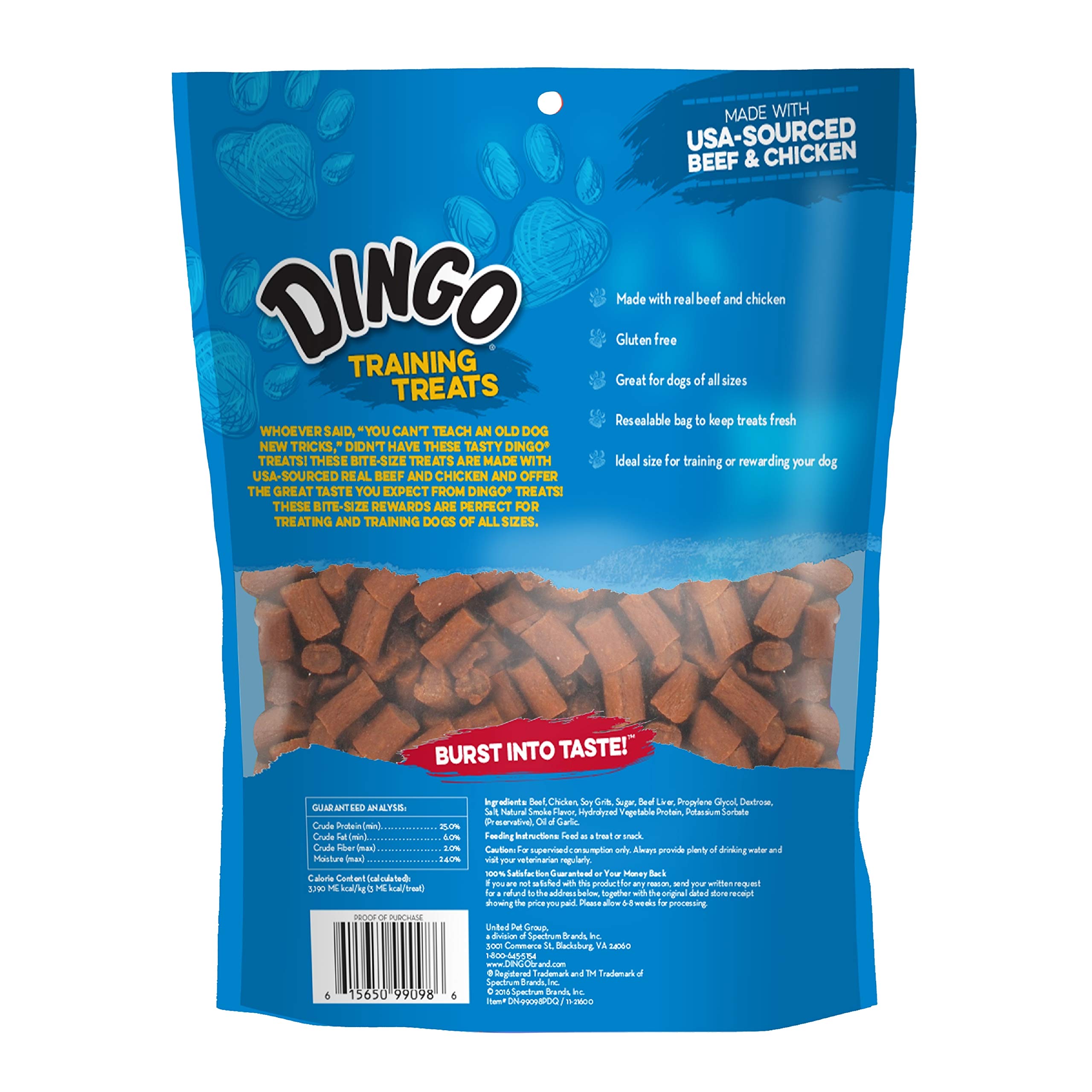 Dingo Soft & Chewy Beef/Chicken Dog Training Treats, 360-Count $1.43 with s/s