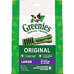 Greenies Dog Dental Treats: 20-Ct Petite (Original) $7.15, 8-Ct Large (Original) $5.85 or less &amp; More w/ S&amp;S