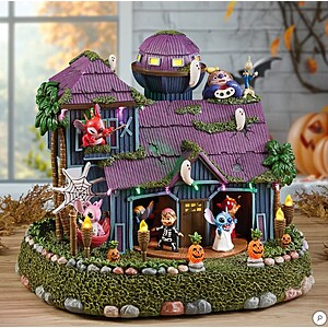 Costco Members - Disney Animated Stitch Halloween House with Lights And Music $49.97