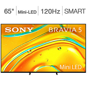 Costco - Sony 65" Class - BRAVIA 5 Series - 4K UHD Mini LED Smart TV $599.97 in store only YMMV