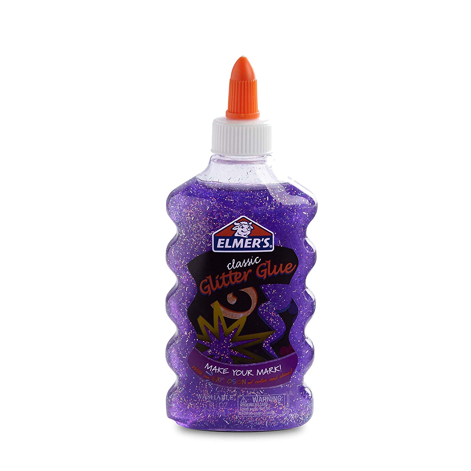 Elmer's Liquid Glitter Glue, Washable, Purple, 6 Ounces, 1 Count - Great For Making Slime $0.75