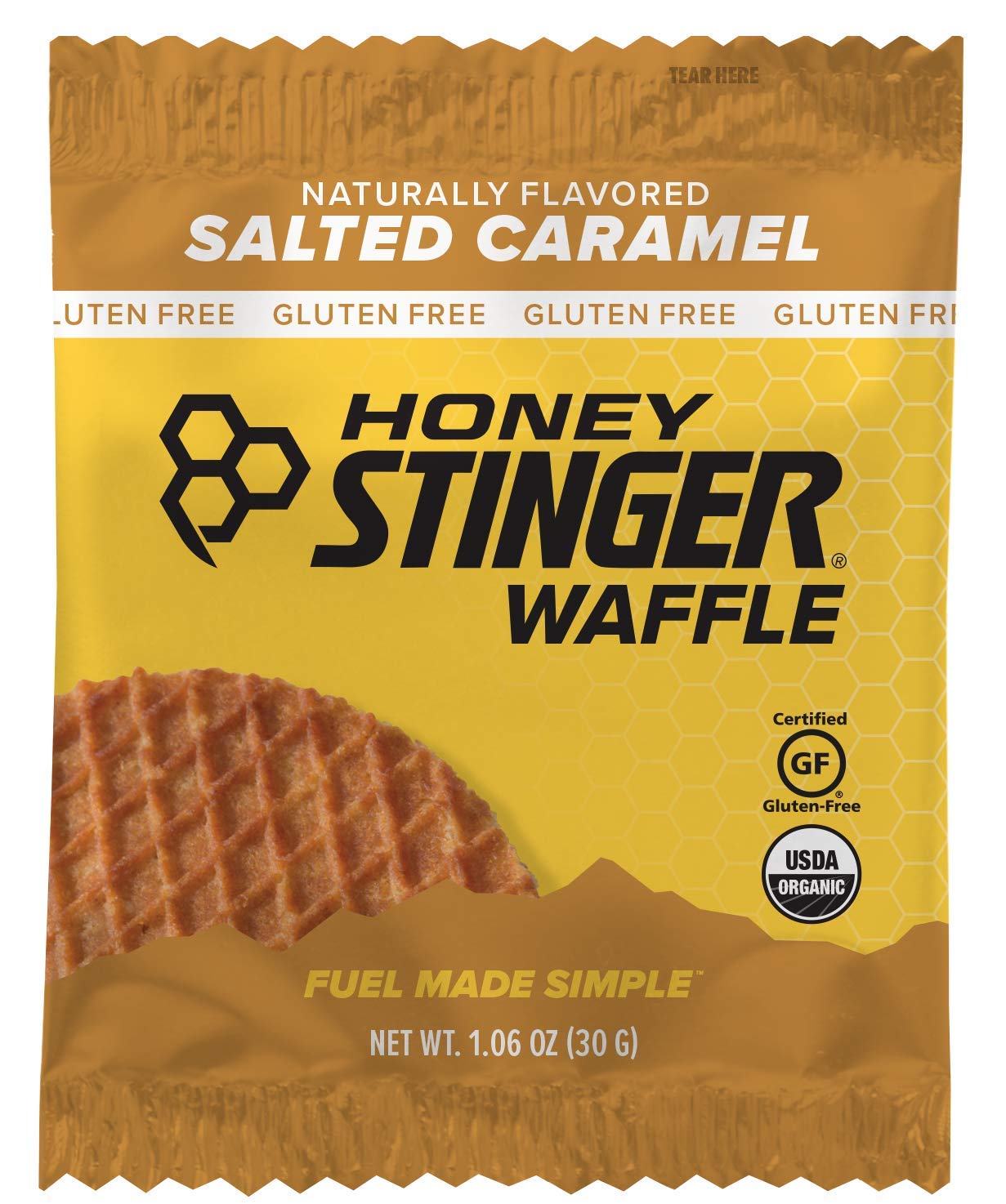 Honey Stinger Organic Gluten Free Waffle, Salted Caramel, Sports Nutrition, 1.06 Ounce (16 Count) $9.23
