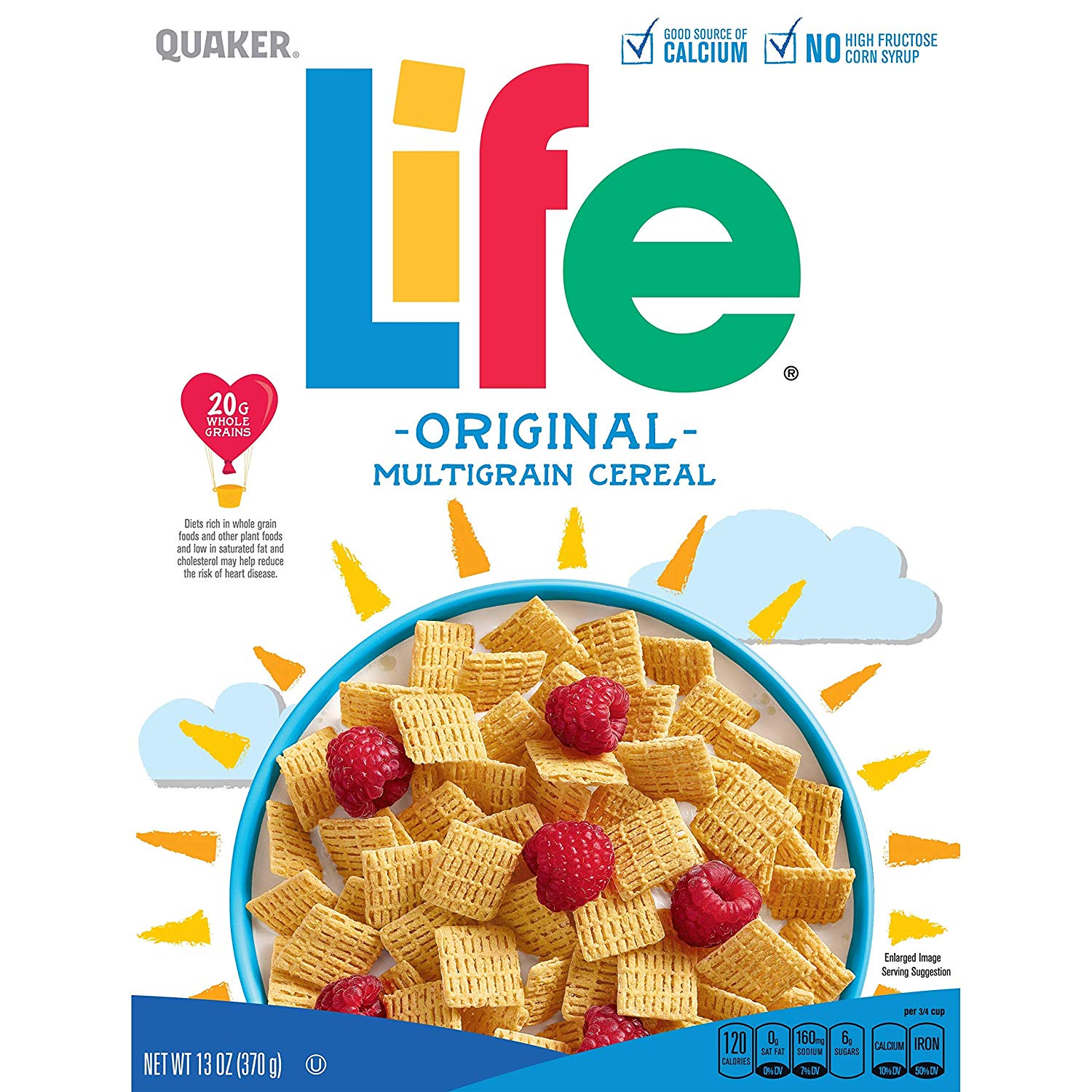 Quaker Life Cereal, 13 oz $1.99