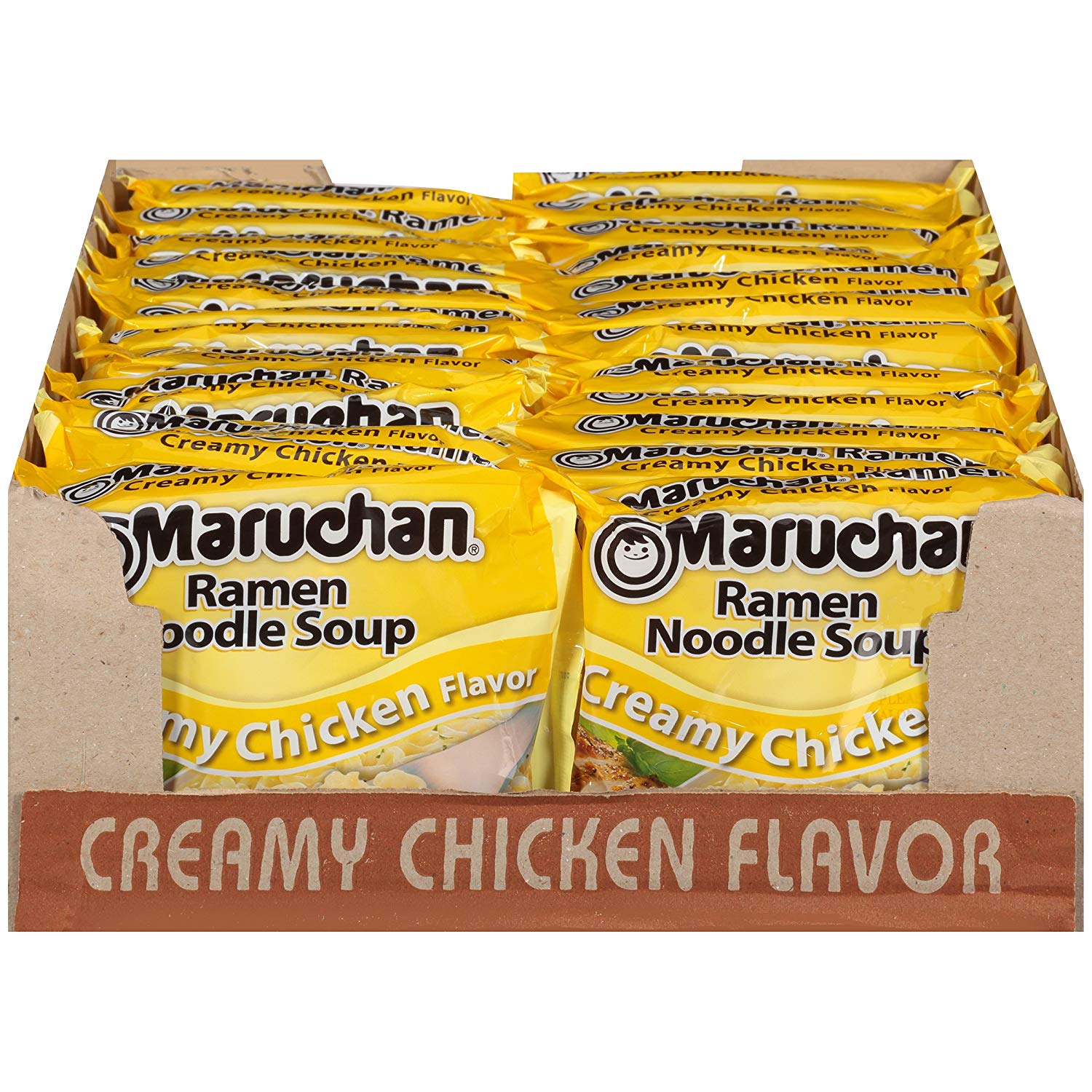 Maruchan Ramen (Pork, Cream Chicken, or Soy Sauce Flavor), 3.0 Oz, 24 Count...