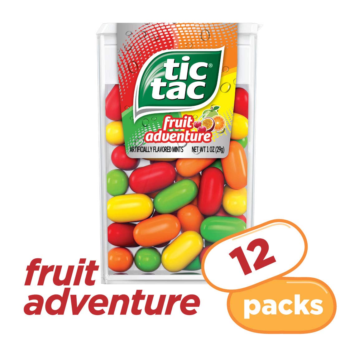 Tic Tac Fresh Breath Mints, Fruit Adventure, 1 oz Singles, 12 Count $5.70 with s/s