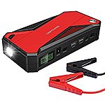 $55.99 urlhasbeenblocked 600A Peak 18000mAh Portable Car Jump Starter Battery Booster and Phone Charger