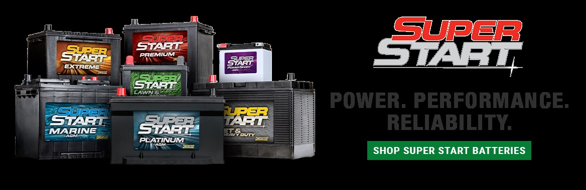 O'Reilly Auto Parts - Super Start Platinum + AGM Battery, Super Start Extreme Battery - 15% off $100 with code + $20 or $25 gift card, free shipping, must ship to home $169.99