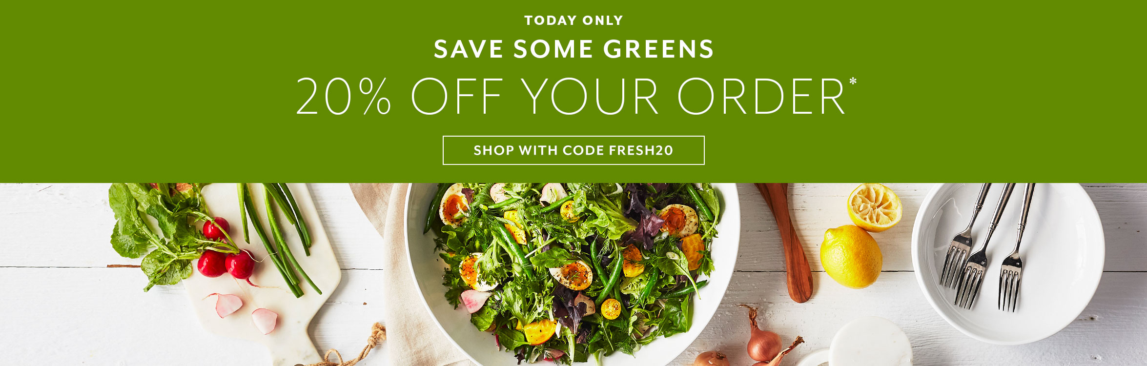 20% off Order at Sur La Table with FRESH20 - 2/18/20