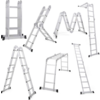 12.5' Ktaxon Step Platform Foldable Scaffold Ladder w/ 330lb Capacity $93.60 + Free Shipping