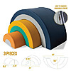 3-Piece Playtopia Foam Rainbow Soft Play Equipment Set $42.74 + Free Shipping