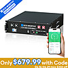 Certified Refurbished: ECO-WORTHY 48V 100Ah 5.12KWh Smart LiFePO4 3U Server Rack Battery $679.99 + Free Shipping