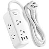 1200J KMC 6-Outlet Fast Charging Surge Protector Power Strip (2 USB-A, 1 USB-C 20W PD) w/ 5' Extension Cord $10.99 + Free Shipping w/ Prime or on $35+