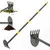2-in-1 Manual Hoe &amp;amp; Cultivator with Iron Tines &amp;amp; Adjustable 17-60&amp;quot; Long Handle $9.50 + Free Shipping w/ Prime or on $35+