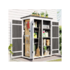 66&amp;quot; WhizMax Outdoor Tiered Garden Tool Storage Shed Cabinet w/ Waterproof Roof (Gray or Natural) $377.99 + Free Shipping w/ Prime