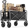 120-Lbs Capacity DUMOS Foldable Utility Wagon w/ All-Terrain Wheels (Black or Blue) $32.97 + Free Shipping w/ Prime or on $35+