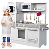 KIDDERY TOYS Wooden Kitchen Playset w/ Cooking Stove, Oven, Pots, Pans, Utensils &amp;amp; More $59.99 + Free Shipping