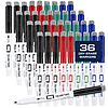 36-Pack Quartet Chisel Tip Dry Erase Markers (Black, Red, Blue, Green) $4.19