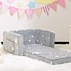 2-in-1 Toddler Convertible Sofa Lounger Fold Out Couch (Glow-in-the-Dark Star Pattern) $19.99 + Free Shipping w/ Prime or on $35+