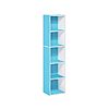 5-Tier 52&amp;quot;  Furinno Luder Bookcase  (Light Blue/White) $22.99 + Free Shipping w/ Prime