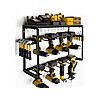 3-Tier Wall-Mount Power Tool Organizer (Yellow)
