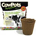 Prime Members: 3&quot; Round Composted Cow Manure Cowpot $3.40 + Free Shipping