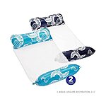 2-Pack Waterlife 4-in-1 Pool Inflatable Chair Float Hammock (Navy Blue &amp; Light Blue) $4 + Free Shipping w/ Prime